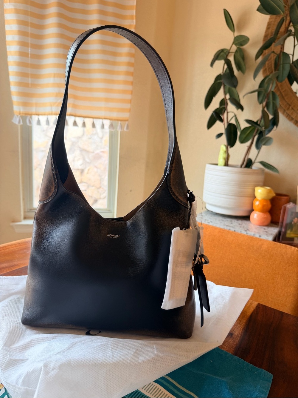 Coach Loved Leather Hobo Shoulder Bag Brooklyn 28